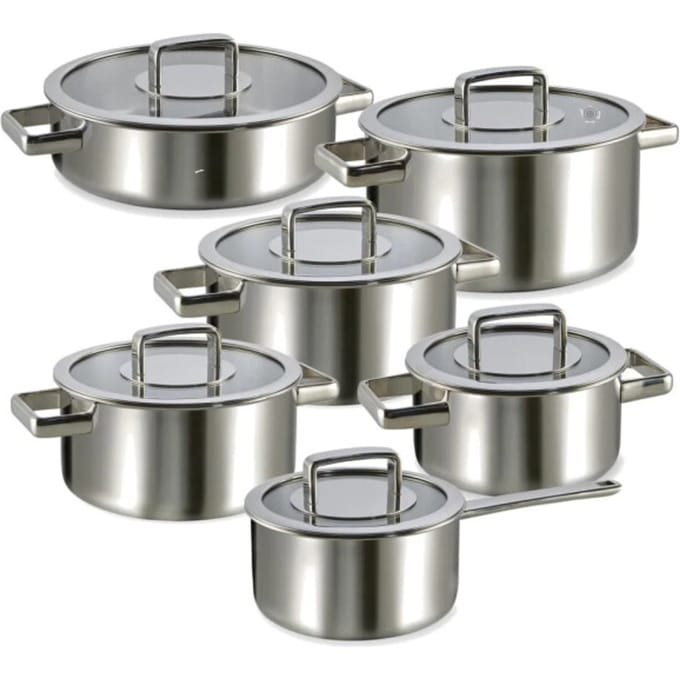 Habonne Royal Triply Pannenset 6-delig - RVS