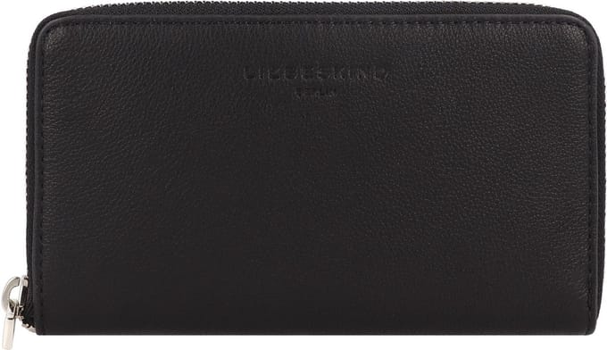 LIEBESKIND BERLIN Portemonnee LOU 2 3D Leather Frieda Purse Black Zwart