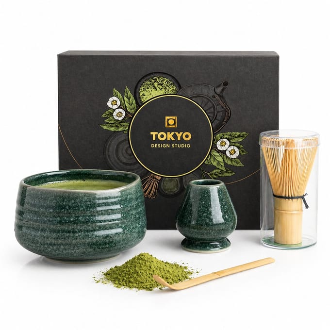 Tokyo Design Studio - Matcha Cadeau Set - Groen - 4-delig - 11x8cm