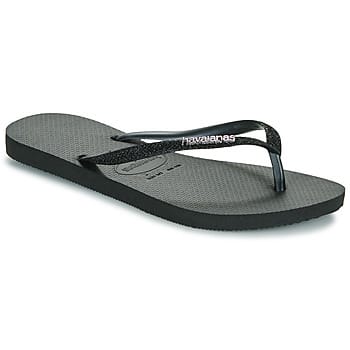 Havaianas Slim Slippers en Sandalen Dames - Zwart - Maat 35/36 - Plastic