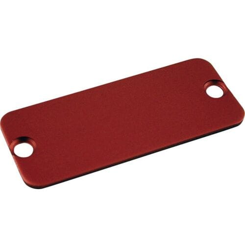 Hammond Electronics 1455PALRD-10 1455PALRD-10 End plate (l x b) 120.5 mm x 30.5 mm Aluminium Rood 10 stuk(s)