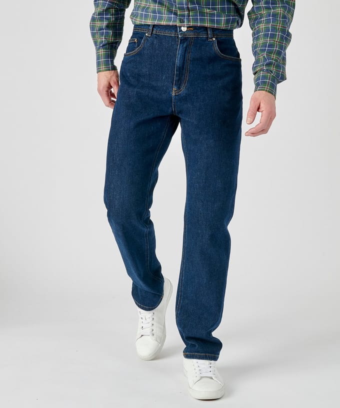 Damart - 5-pocketjeans, recht model - Heren - Blauw - 50