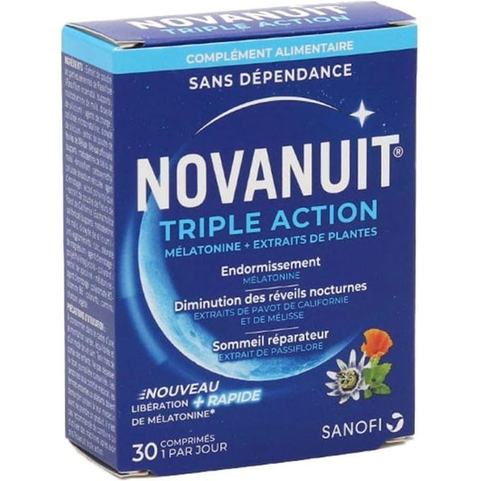 Novanuit triple action sommeil 30 gélules