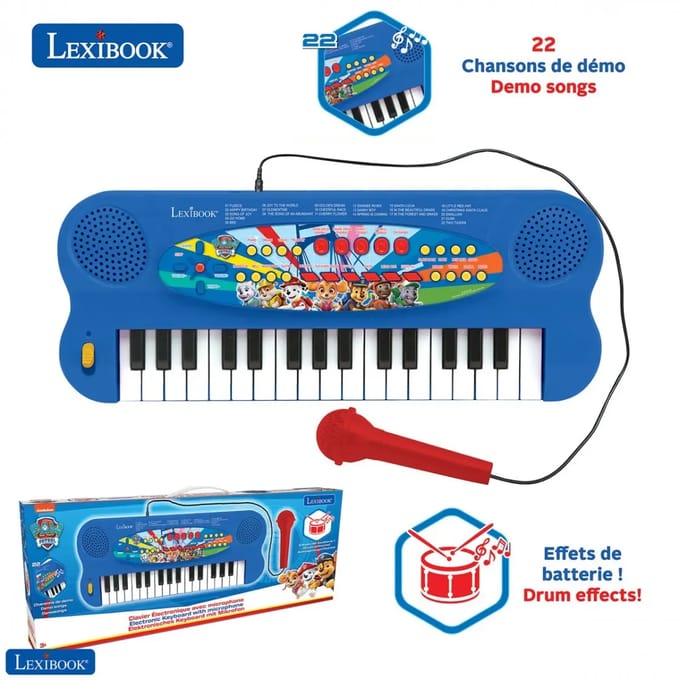 Elektronische spellen - elektronisch keyboard patrouille met microfoon Lexibook