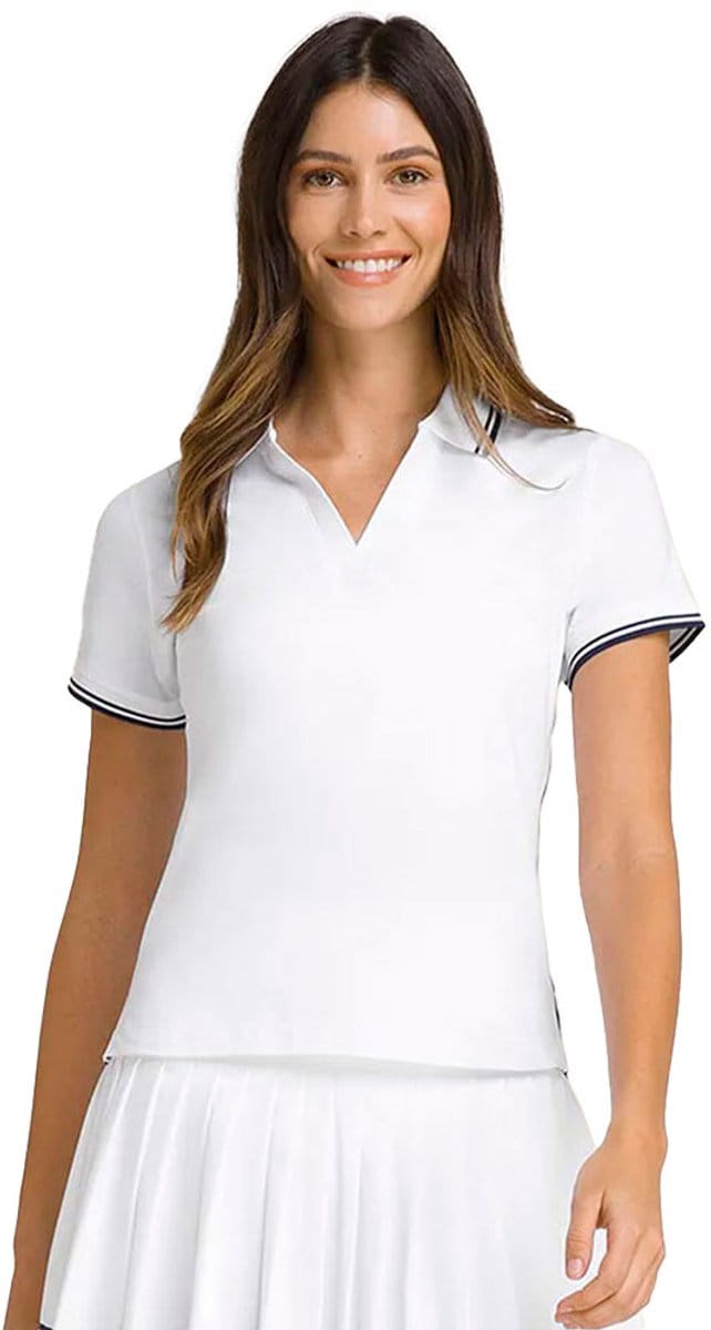 Wilson Club Korte Mouw Poloshirt Wit M Vrouw