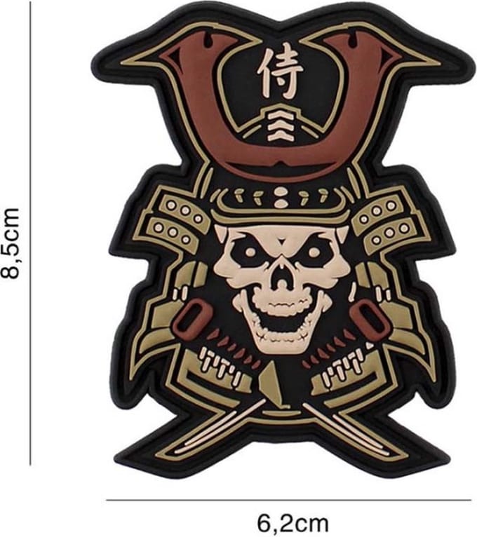 Embleem 3D PVC Samurai Skull
