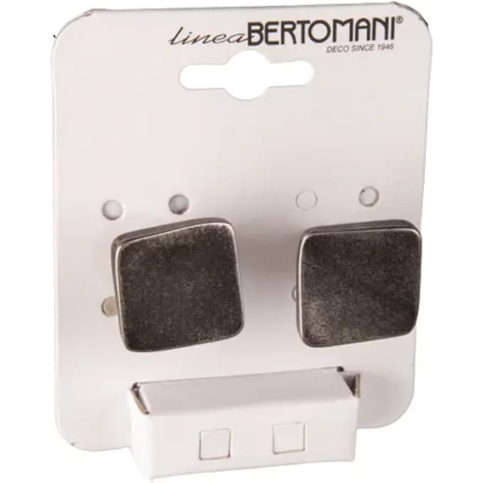 Bertomani Meubelknop - Zamak - Oud Ijzer Afwerking - 30x30mm - Set Van 2