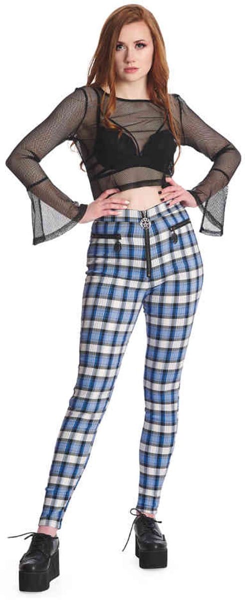 Banned - Rumor Has It Skinny fit broek - 2XL - Blauw