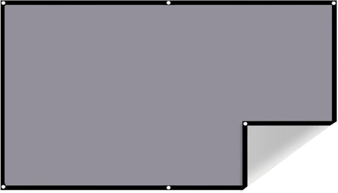 Draagbaar projectiescherm - Projectiedoek - Thuisbioscoop ervaring - Anti-licht ontwerp - 100 inch - Wit
