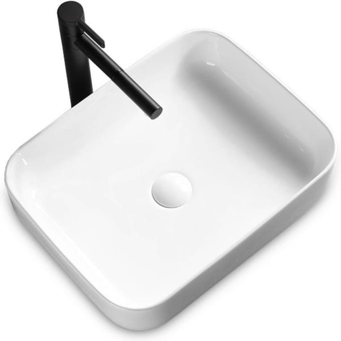 Rea Demi Slim Opzetwastafel Wit 51x39 cm