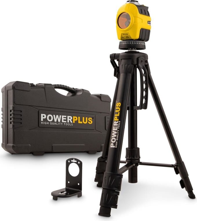 Powerplus zelfnivellerende laserwaterpas POWX720 - Max 10 m - zichtbare verticale, horizontale of 90° laserlijnen