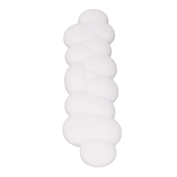 Cloud Toetsenbord Polssteun Glad PU Leer Toetsenbord Palmsteun Antislip Ergonomische Polspad wit