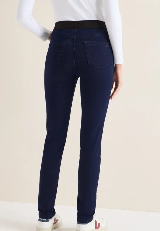 Jeans met elastische tailleband