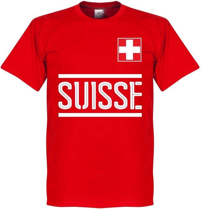 Zwitserland Team T-Shirt - Rood - L