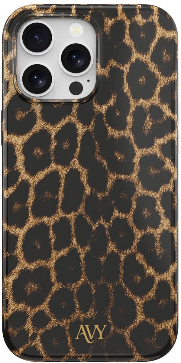 AVY Hard Shell Back Cover | geschikt voor Apple iPhone 15 Pro | Panthera Chic | Compatibel met MagSafe & Qi2