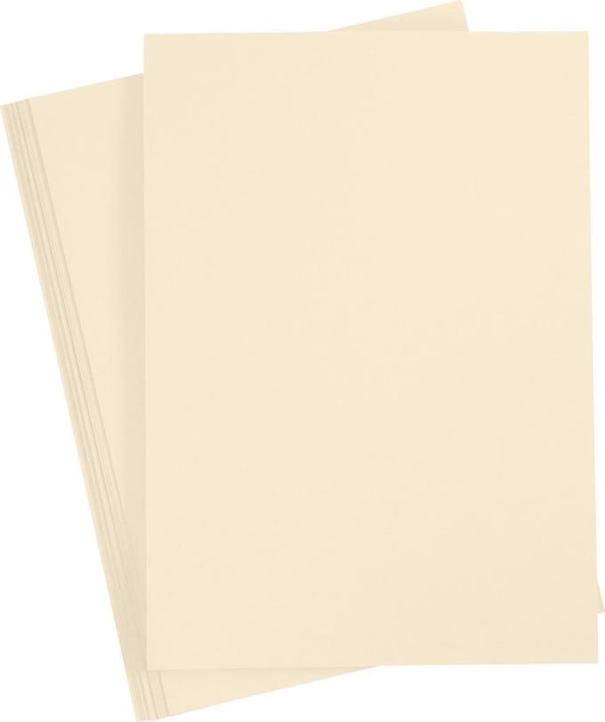 Gekleurd Karton A4,210x297 mm, 180 gr, beige, 20 vel | Knutselkarton