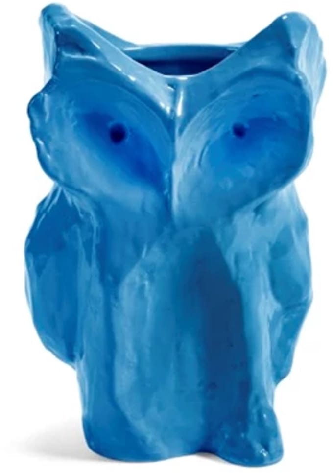 Serax Marni After Midnight uil vaas 9x8cm H12cm blauw