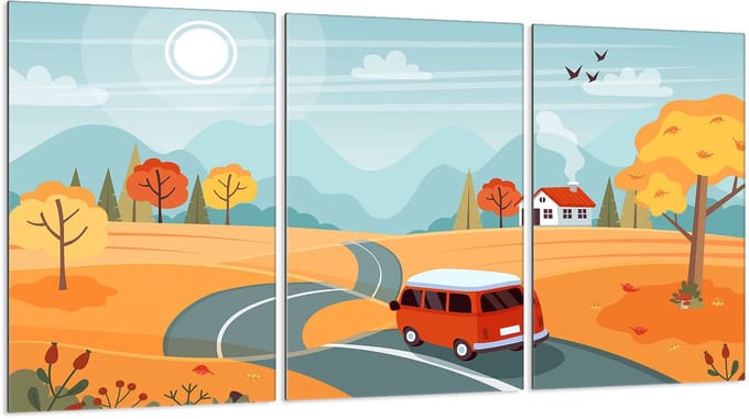 TMK ArtDeko Serie - Snijplank - 3x30x52 cm - Glas - Veelkleurig