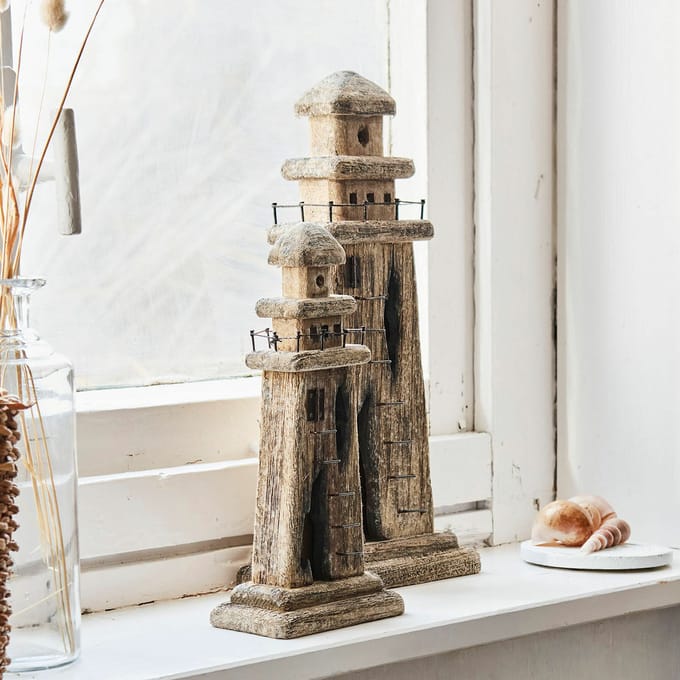 LOBERON Siervuurtoren set van 2 Bourgneuf bruin/zwart
