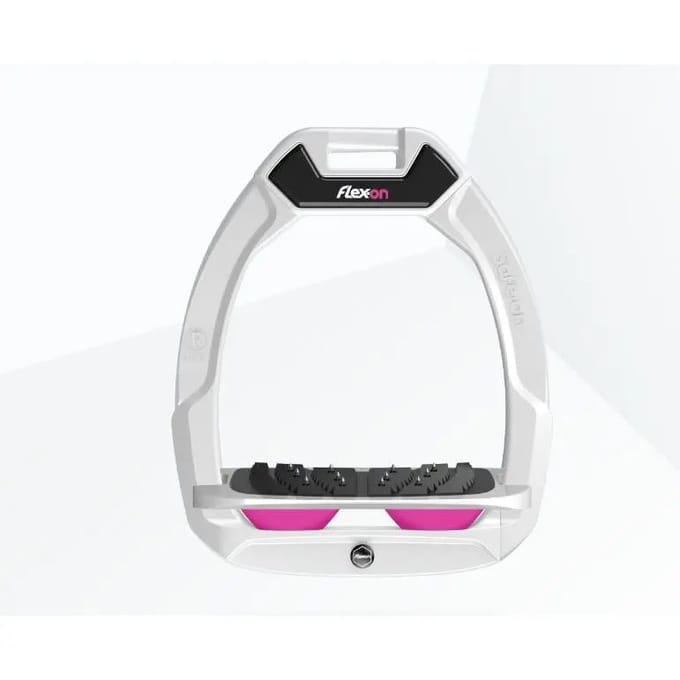 Veiligheidsstijgbeugels Inclinatie Ultra Grip Wit/Grijs/Roze Flex-On Safe-On