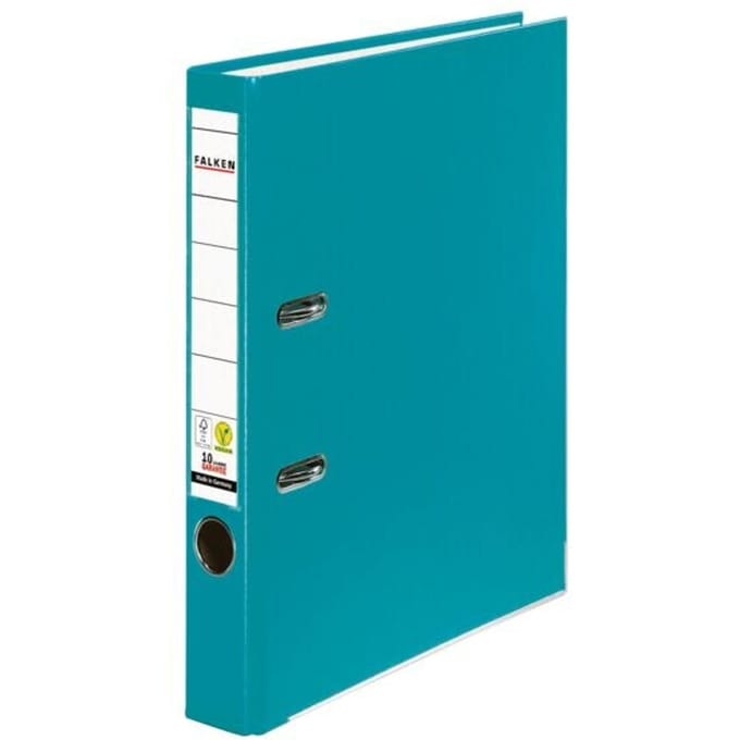 Falken PP-Color Smal Ordner A4 50 mm Turkoois 2 Ringen Kunststof