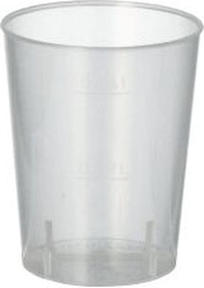 Herbruikbare borrelglazen van onbreekbaar PP 40 ml Ø 4,3 cm · 5,2 cm, reusable (200 stuks)