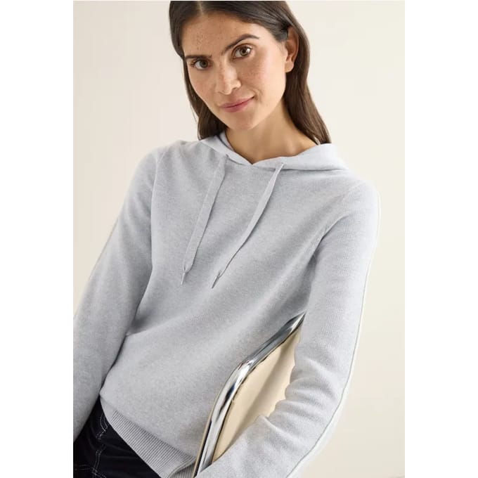 Jacquard hoodie met glitter