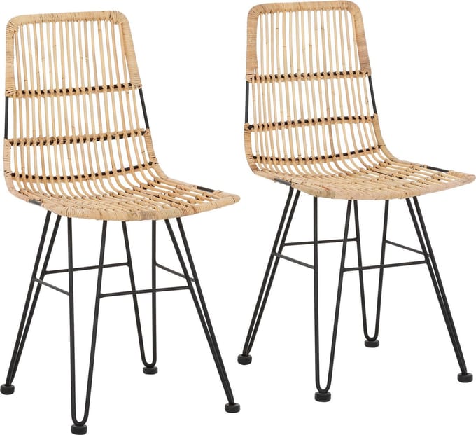 Filli-Stoel - 2 Pack - Natuur Rotan