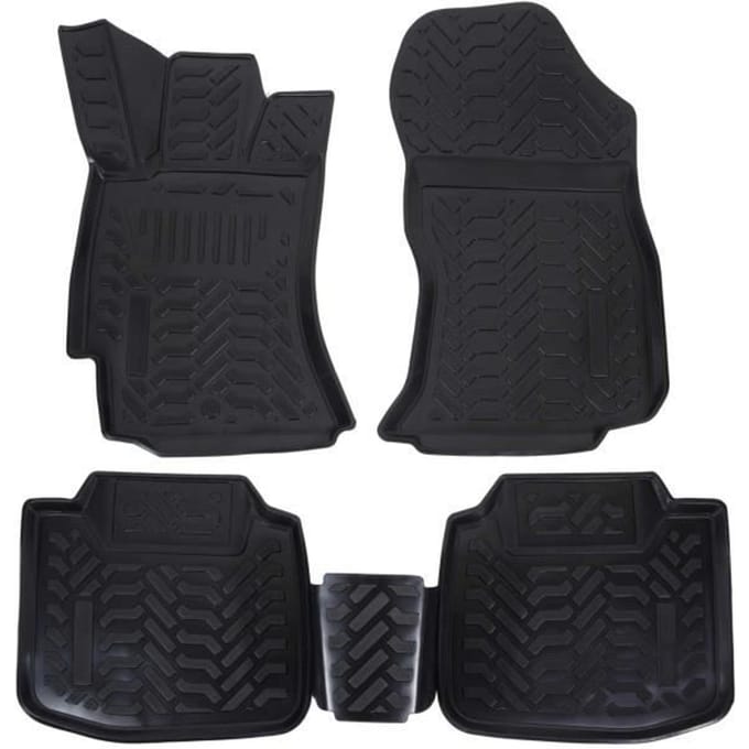 Tapis de sol - 3D Exclusive - Compatible Outback - Legacy 2015-2021 - Caoutchouc noir