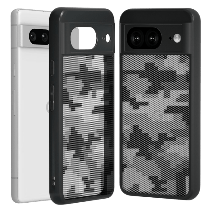 Mocaa Google Pixel 8a Shockproof Camo Hoesje Zwart