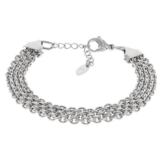 Kalli schakel Armband 2542 zilver