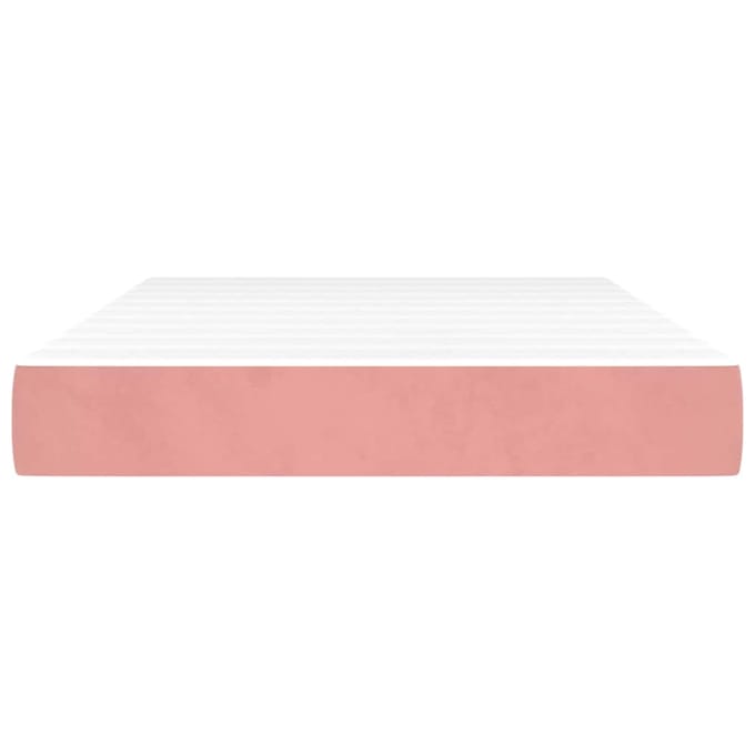 vidaXL - Pocketveringmatras - 120 - x - 210 - x - 20 - cm - Roze