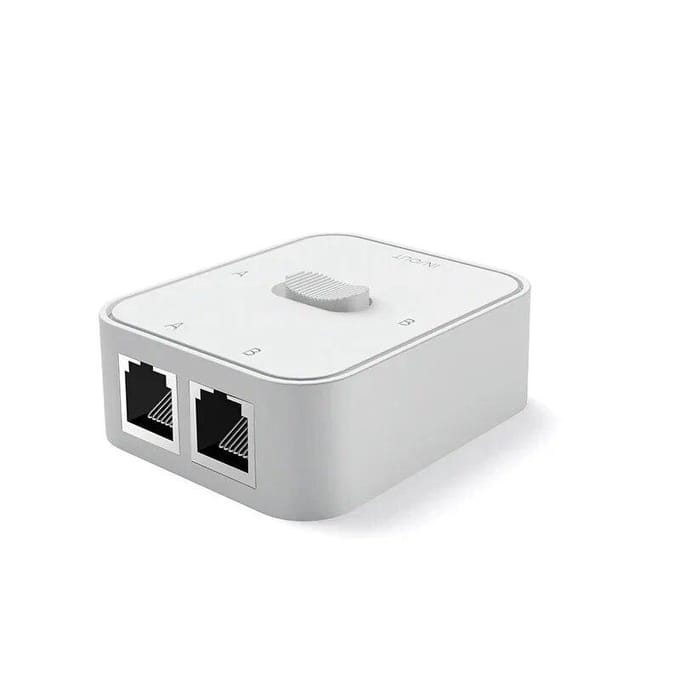 2 Poorten 1000Mbps Gigabit Netwerk Switch Ethernet Adapter Lan RJ45 Splitter Power Free 2-weg adapterconnector