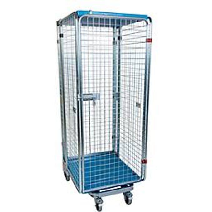 Nestbare metalen container, type antidiefstal, 4-zijdig