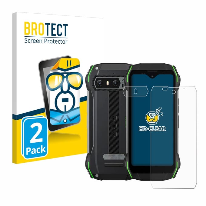 BROTECT - Screenprotector voor Blackview N6000 (Voor+Camera) - Folie Beschermfolie transparant 2 Stuks