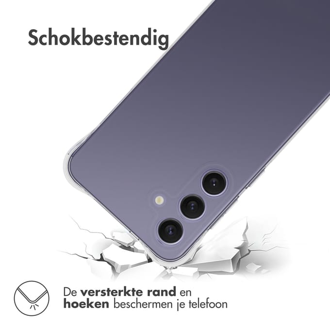 imoshion Hoesje - Geschikt voor Samsung Galaxy S25 Plus - Shockproof Case - Transparant