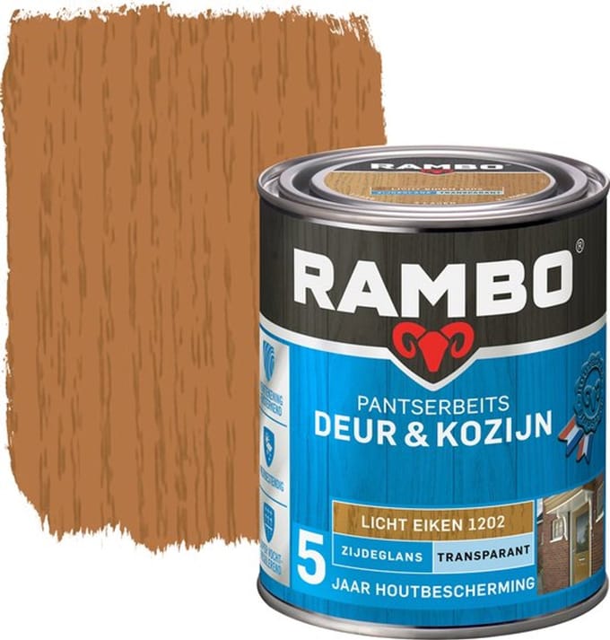 Rambo Pantserbeits Deur & Kozijn Transparant - 2.25L - Licht Eiken