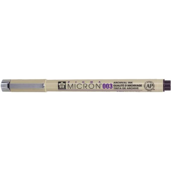 Fineliner Sakura Pigma Micron 003 0.15mm zwart