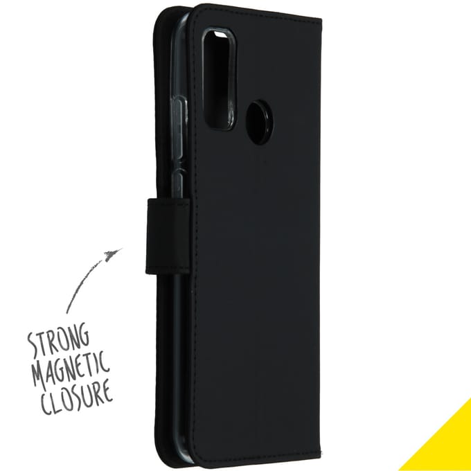 Accezz Hoesje - Geschikt voor Huawei P Smart (2020) - Wallet Softcase Bookcase - Zwart