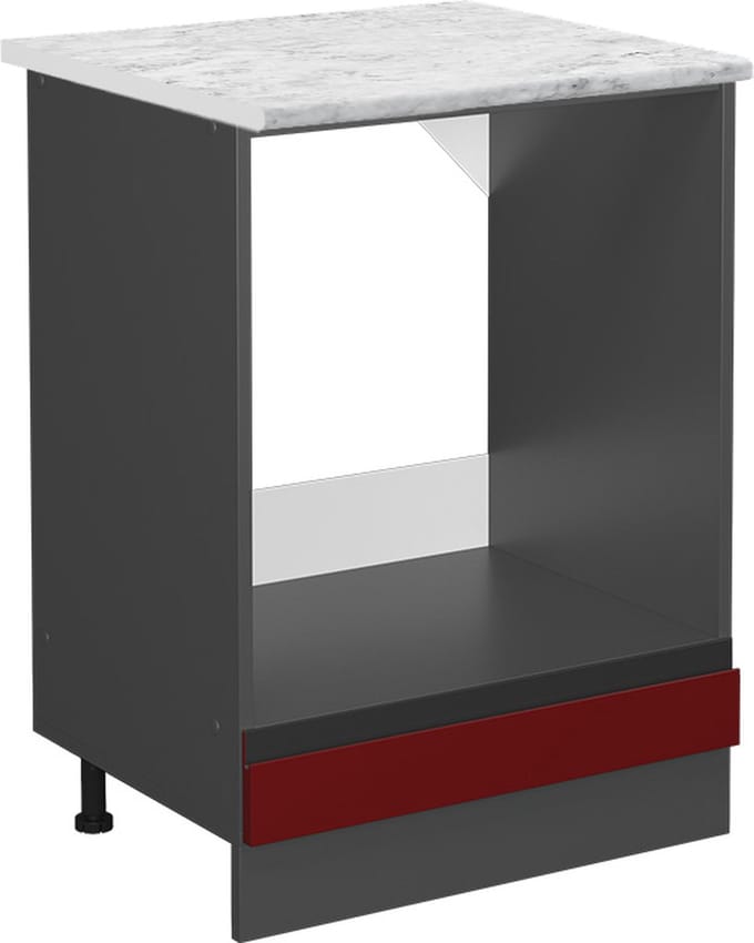 Vicco R-Line Ovenombouwkast – 60 cm WB Marmer Rood