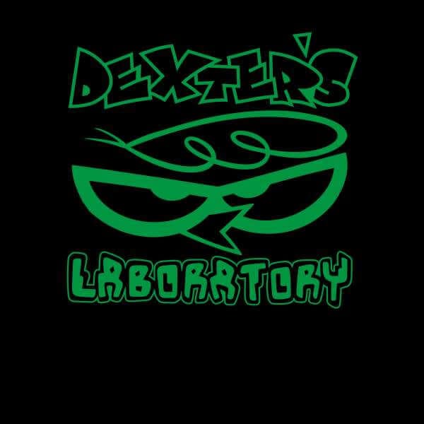 Dexters Lab Logo Hoodie - Black - XXL