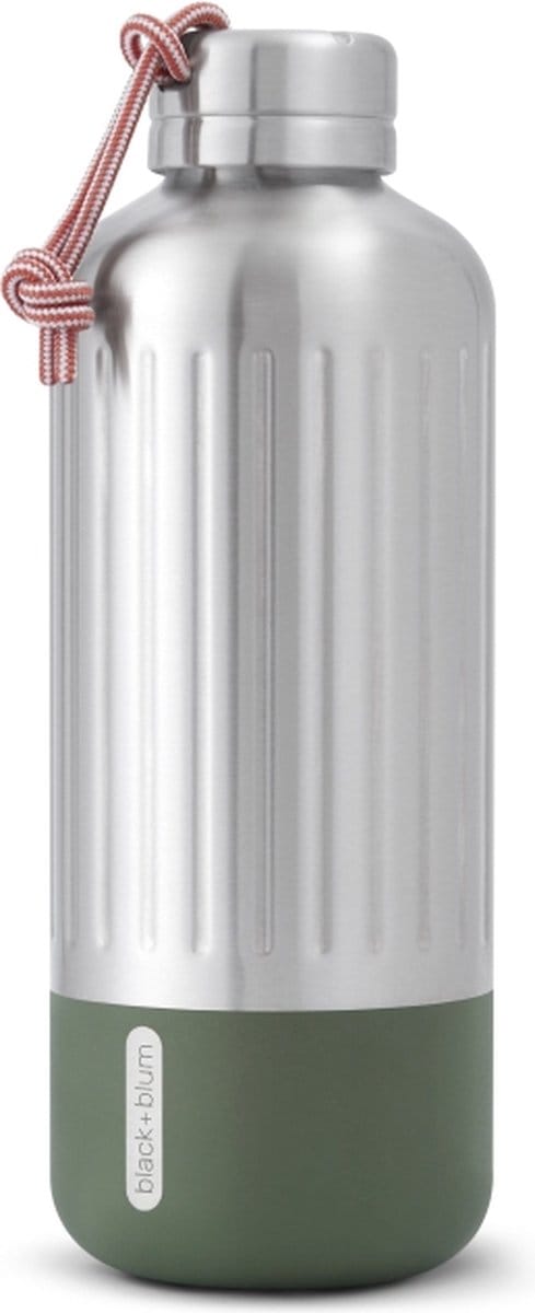 Black+Blum Explorer Insulated Bottle Large - Isoleerfles - 0.85Ltr - Olijfgroen