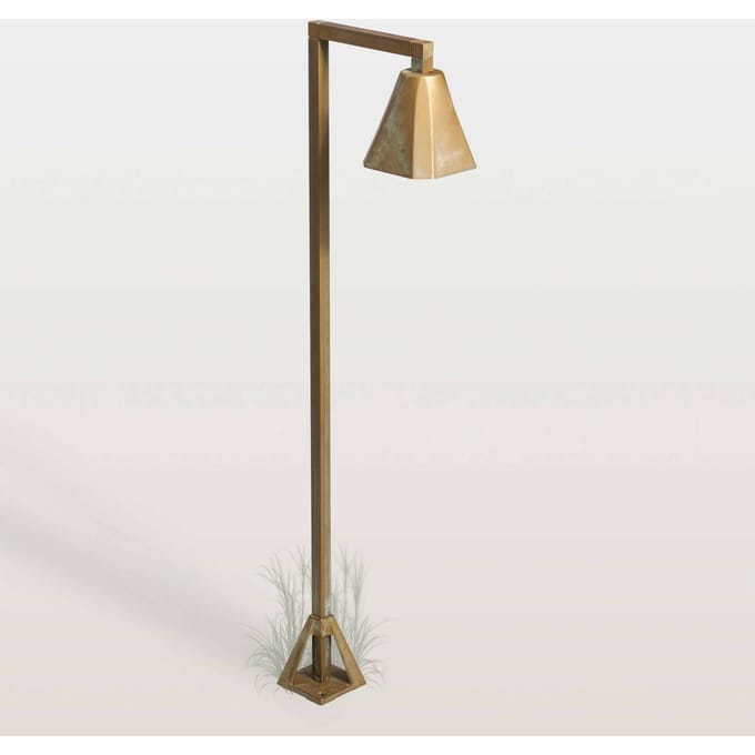 Moretti Luce LED tuinpadverlichting Silva Frame, 80 x 19 cm, antiek messing