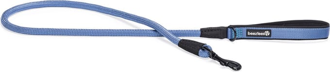 Beeztees Premium Parinca - Hondenriem - Rond - Nylon - Blauw - 120x1,2 cm