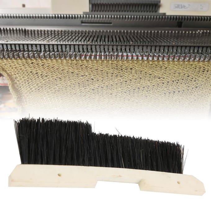 1 Paar Breimachine Haakje Openingsborstel Links en Rechts voor Silver Reed SK155 white