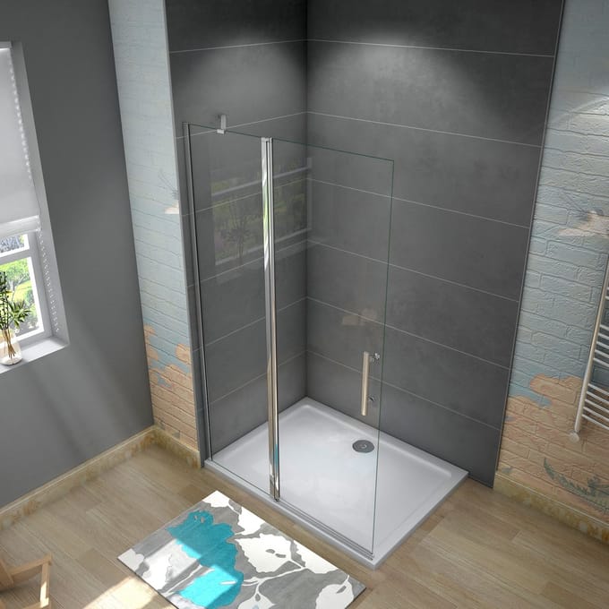 inloopdouche 120X195cm，6 mm NANO EasyClean veiligheidsglas