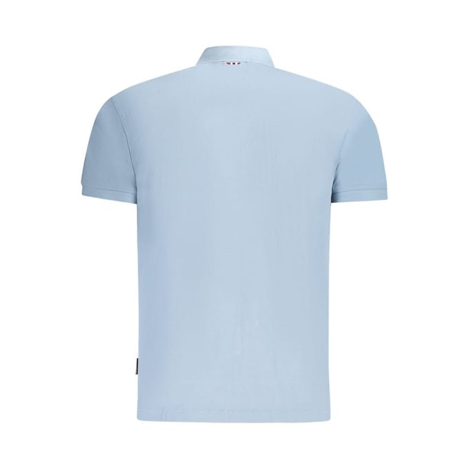 Napapijri Polo Elbas Chambray Blauw - Maat S - Heren