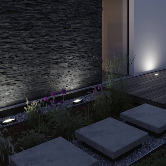 Paulmann ABL Wallwasher 94667 Verlichtingssysteem Plug&Shine LED-vloerinbouwlamp LED Warmwit Antraciet