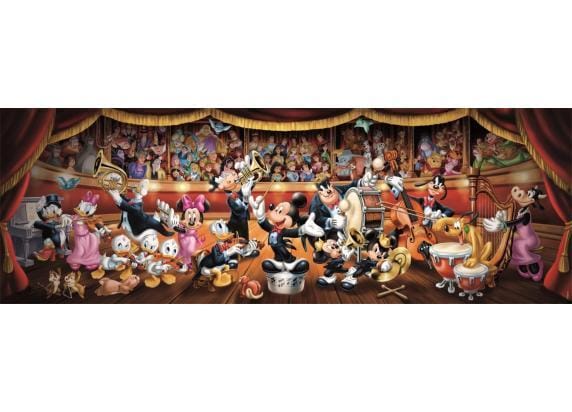 Clementoni Pzl 1000 Panorama Disney Orchestra Compact Box Volwassenen puzzels