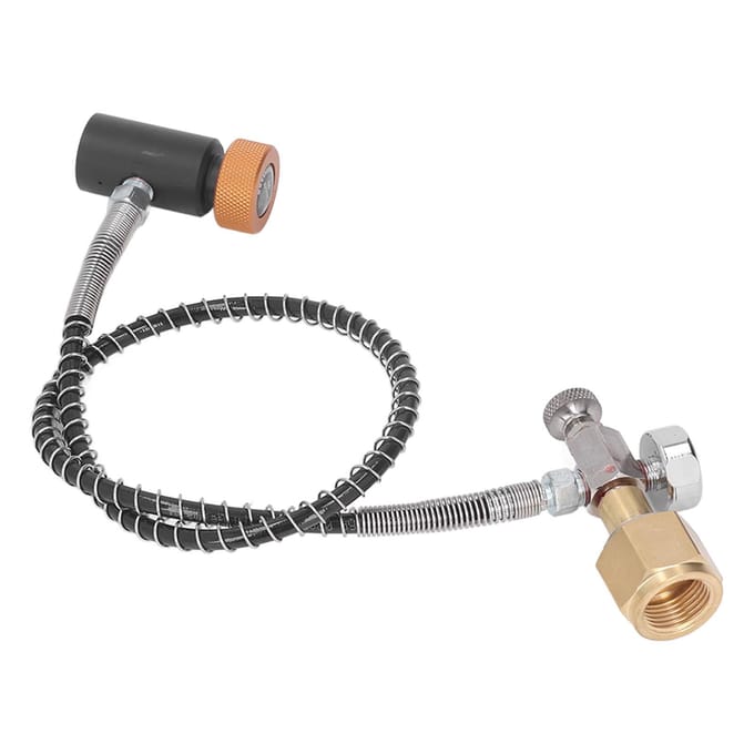 Tuyau à distance Soda Adaptateur de remplissage de bouteille/cylindre de réservoir de CO2 avec tuyau haute pression de 24 pouces pour canette de soda